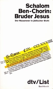 Cover of: Bruder Jesus by Schalom Ben-Chorin