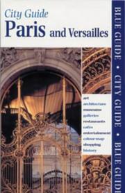 Cover of: Paris and Versailles (Blue Guides) by Ian Robertson, Ian Robertson