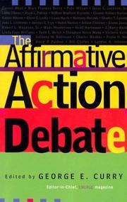 Cover of: The affirmative action debate