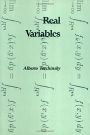 Cover of: Real Variables (On Demand Printing of 15675)