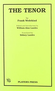 Cover of: The Tenor by Frank Wedekind