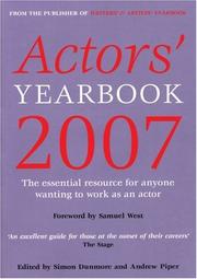 Cover of: Actors' Yearbook 2007 (Actors' Yearbook)