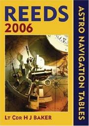 Cover of: Reeds Astro Navigation Tables 2006 (Reeds Marine Engineering S.)