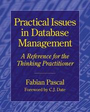 Cover of: Practical Issues in Database Management: A Reference for the Thinking Practitioner