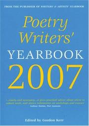 Cover of: Poetry Writers' Yearbook 2007 (Poetry Writers' Yearbook) by Gordon Kerr