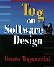 Cover of: Tog on software design by Bruce Tognazzini