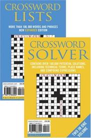Cover of: Crossword Lists & Crossword Solver: Over 100,000 Potential Solutions