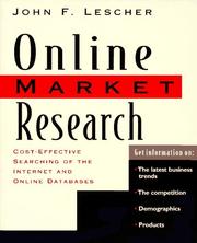 Online market research by John F. Lescher