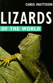 Cover of: Lizards of the world by Christopher Mattison