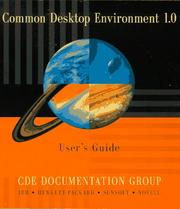 Cover of: Common desktop environment 1.0. by CDE Documentation Group, Common Desktop Environment Documentation