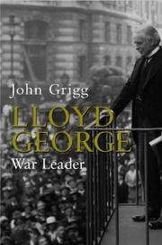 Cover of: Lloyd George by John Grigg