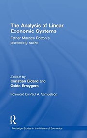 The analysis of linear economic systems by Christian Bidard
