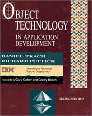 Cover of: Object technology in application development