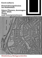 Cover of: Entwicklungslinien Im Städtebau