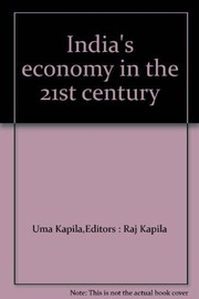 Cover of: India's economy in the 21st century