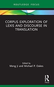 Cover of: Corpus Exploration of Lexis and Discourse in Translation