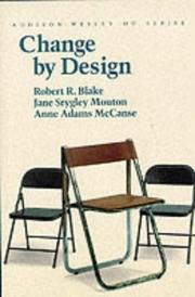 Cover of: Change by design by Robert Rogers Blake