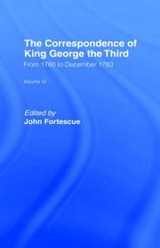 Cover of: Corr.King George Vl6: Corr.King George 6vl