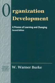 Cover of: Organizational Development: A Process of Learning and Changing (2nd Edition)