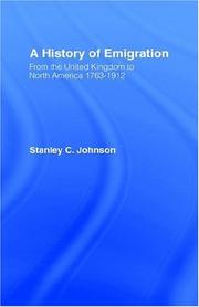 Cover of: Emigration from the United Kingdom to North America, 1763-1912