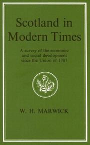 Cover of: Scotland in Modern Times by W. H. Marwick