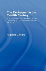 Cover of: The Exchequer in the twelfth century by Reginald Lane Poole