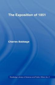 Cover of: The Exposition of 1851.