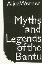 Cover of: Myths and Legends of Bantu (Cass Library of African Studies. General Studies,)