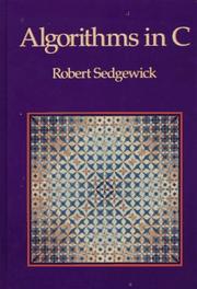 Cover of: Algorithms in C by Robert Sedgewick