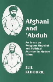 Afghani and 'Abduh by Elie Kedourie