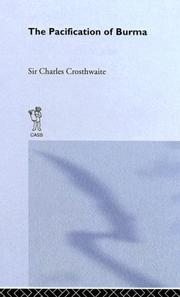 Cover of: Pacification by Charles Crosthwaite, Charles Crosthwaite