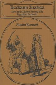 Cover of: Bedouin justice: law and customs among the Egyptian Bedouin.