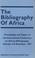 Cover of: The bibliography of Africa