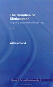 Cover of: Beauties of Shakespeare by William Dodd