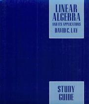 Cover of: Linear Algebra: Application Study Guide