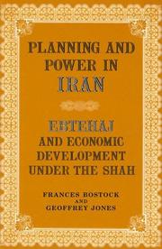 Planning and power in Iran by Frances Bostock