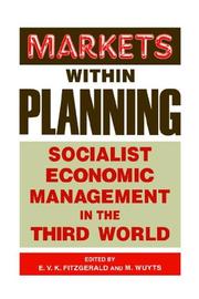 Markets within planning by E. V. K. Fitzgerald, Marc Wuyts