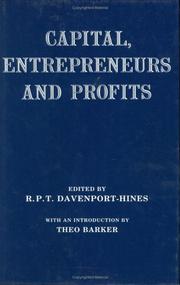 Cover of: Capital, entrepreneurs, and profits