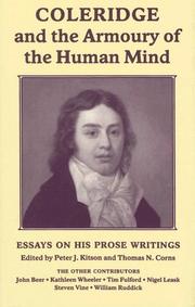 Cover of: Coleridge and the armoury of the human mind: essays on his prose writings