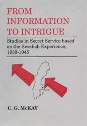 Cover of: From information to intrigue by C. G. McKay