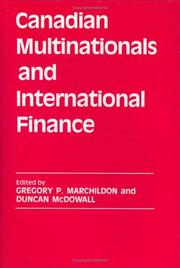 Cover of: Canadian multinationals and international finance