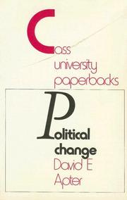 Cover of: Political Change by David E. Apter
