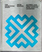 Cover of: Algebra and trigonometry with analytic geometry