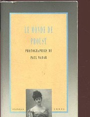 Cover of: Le monde de Proust: photographies
