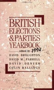 Cover of: British Elections and Parties Yearbook 1994