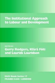 The institutional approach to labour and development