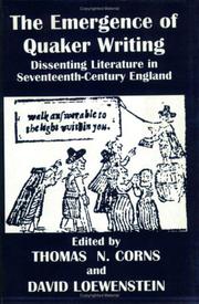 The Emergence of Quaker Writing by T. Corns