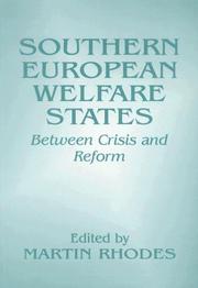 Cover of: Southern European Welfare States: Between Crisis and Reform