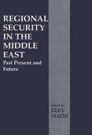 Cover of: Regional Security in the Middle East: Past Present and Future