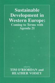 Cover of: Sustainable Development in Western Europe: Coming to Terms with Agenda 21 (Environmental Politics (Frank Cass Paperback))